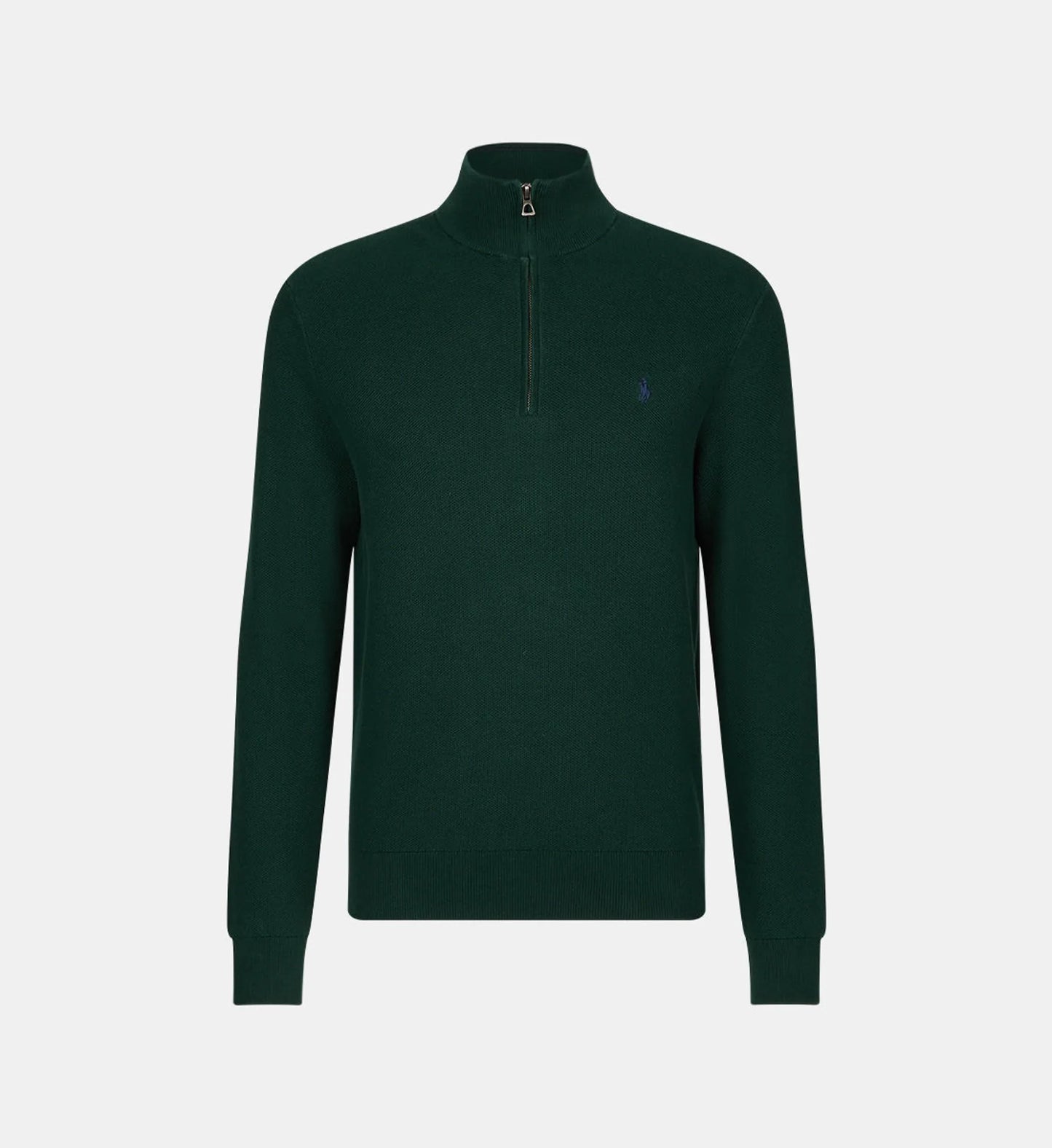 Pull droit col camionneur coton piqué