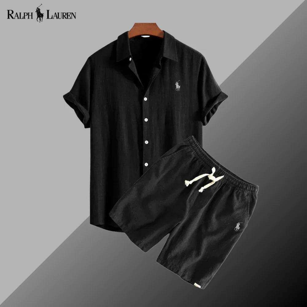 Ensemble chemise et short en lin