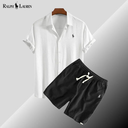 Ensemble chemise et short en lin