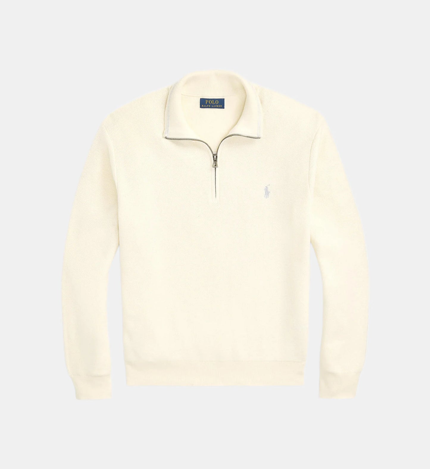 Pull droit col camionneur coton piqué