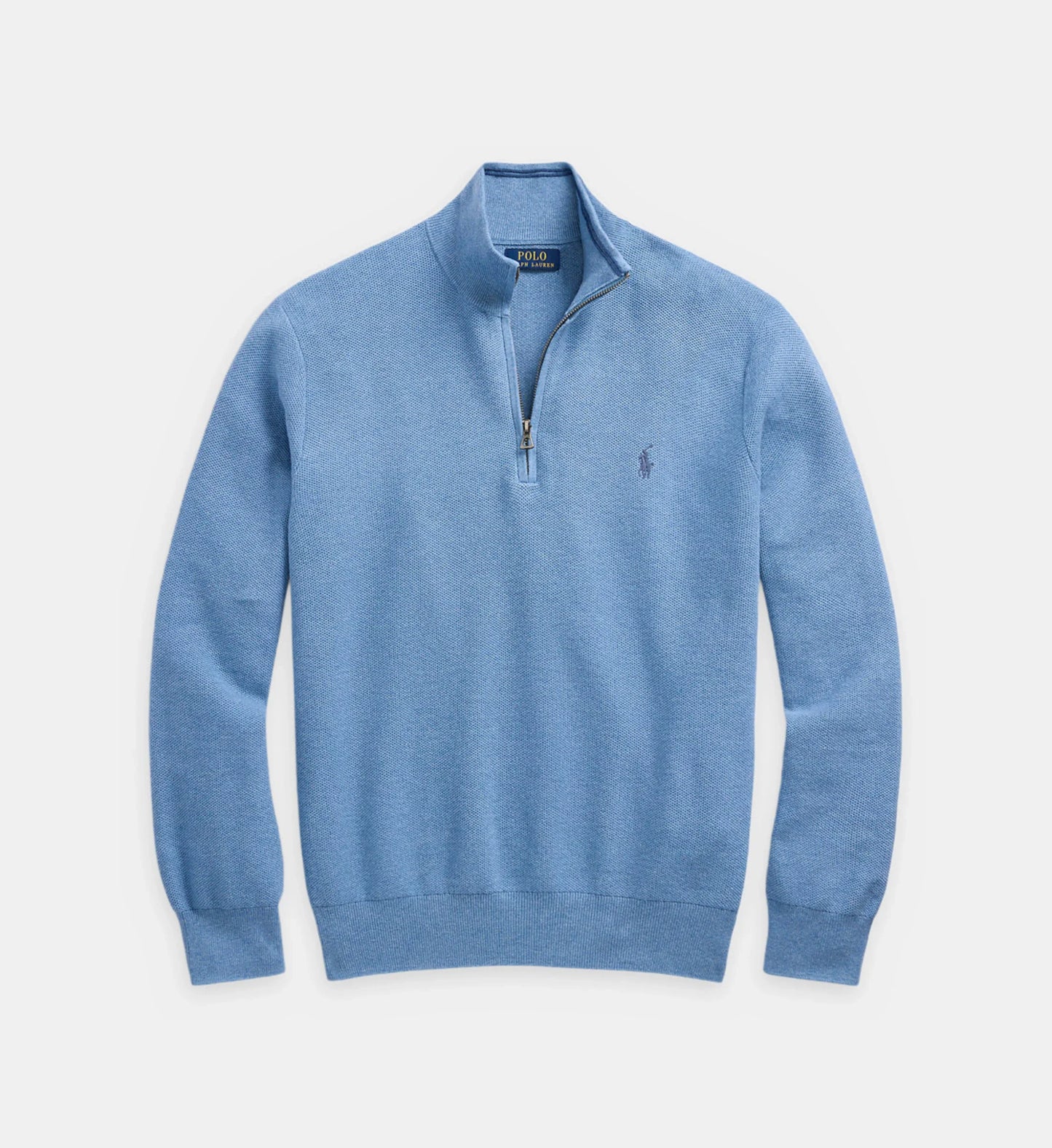 Pull droit col camionneur coton piqué