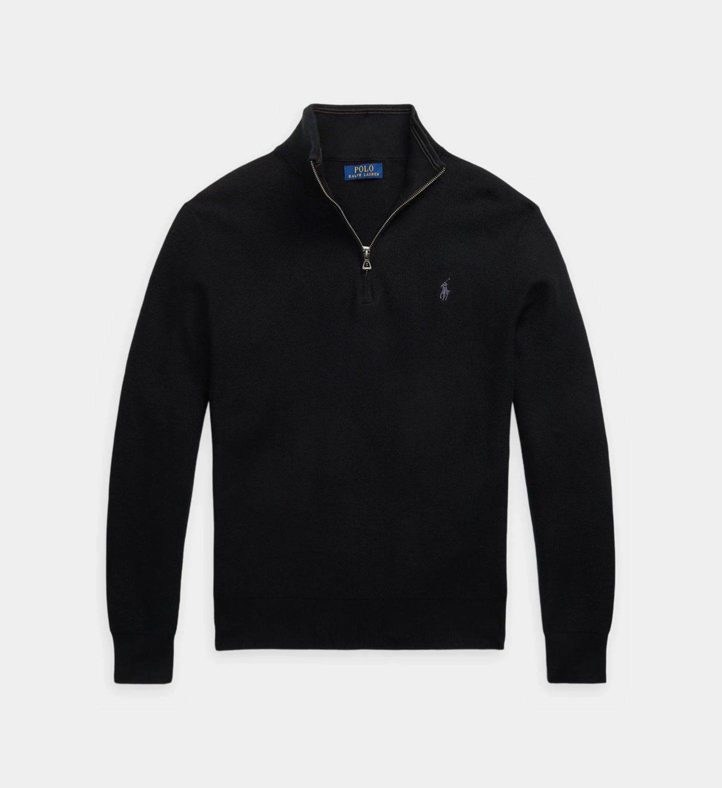 Pull droit col camionneur coton piqué