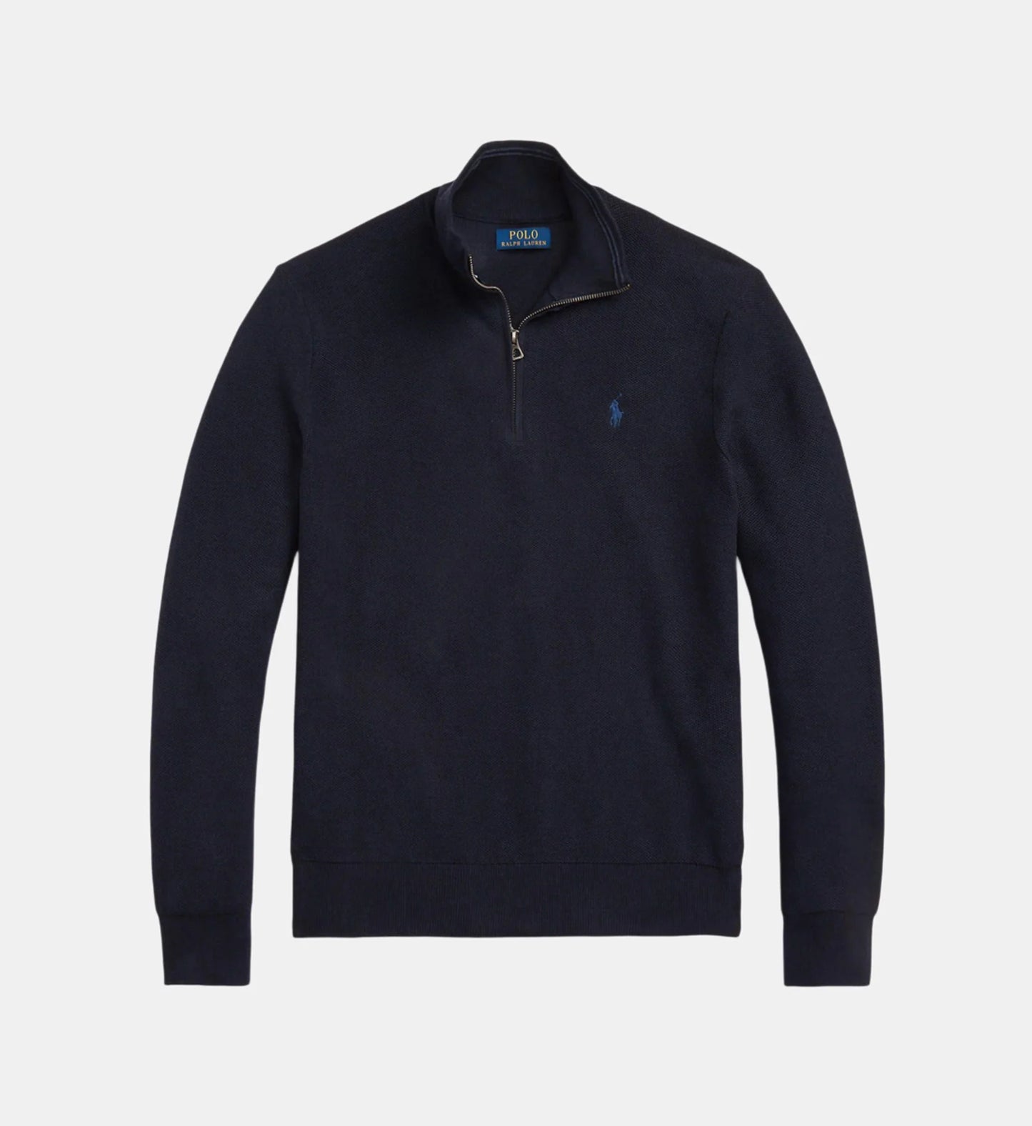 Pull droit col camionneur coton piqué