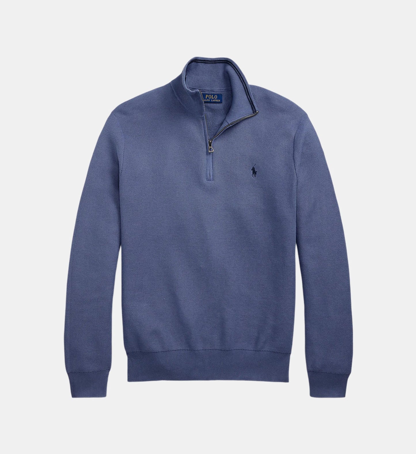 Pull droit col camionneur coton piqué